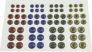 HTHYLURE 144 pcs Fishing Lure Eyes 4D Mixed Eye 6mm 8mm 10mm Simulation Artificial Holographic Eyes Lure Baits Making Fishing Tying Lures Crafts DIY Fishing Lure Accessory 2 Sheets