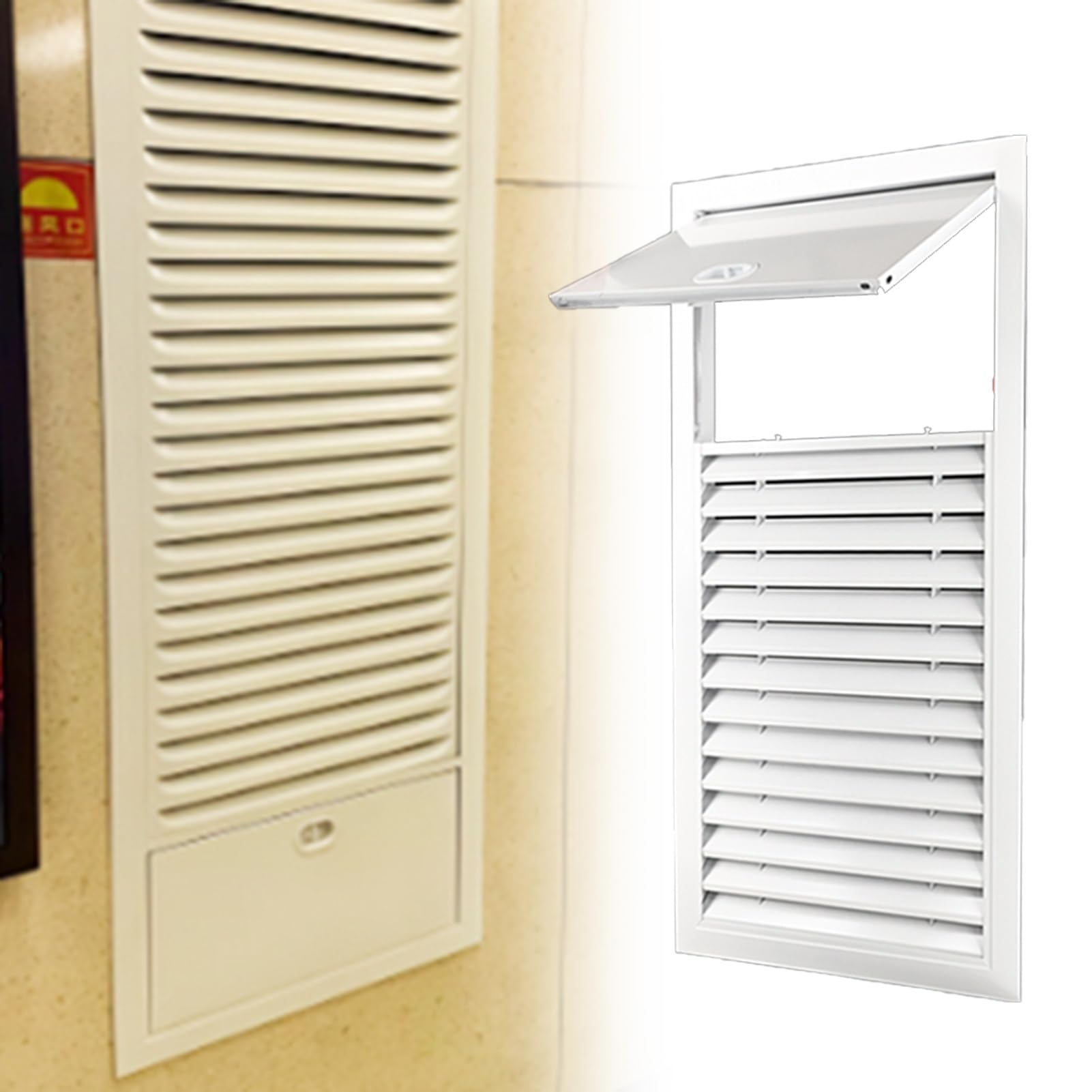 Panneau d'accès ventilé pour buanderie et isolation de vide sanitaire