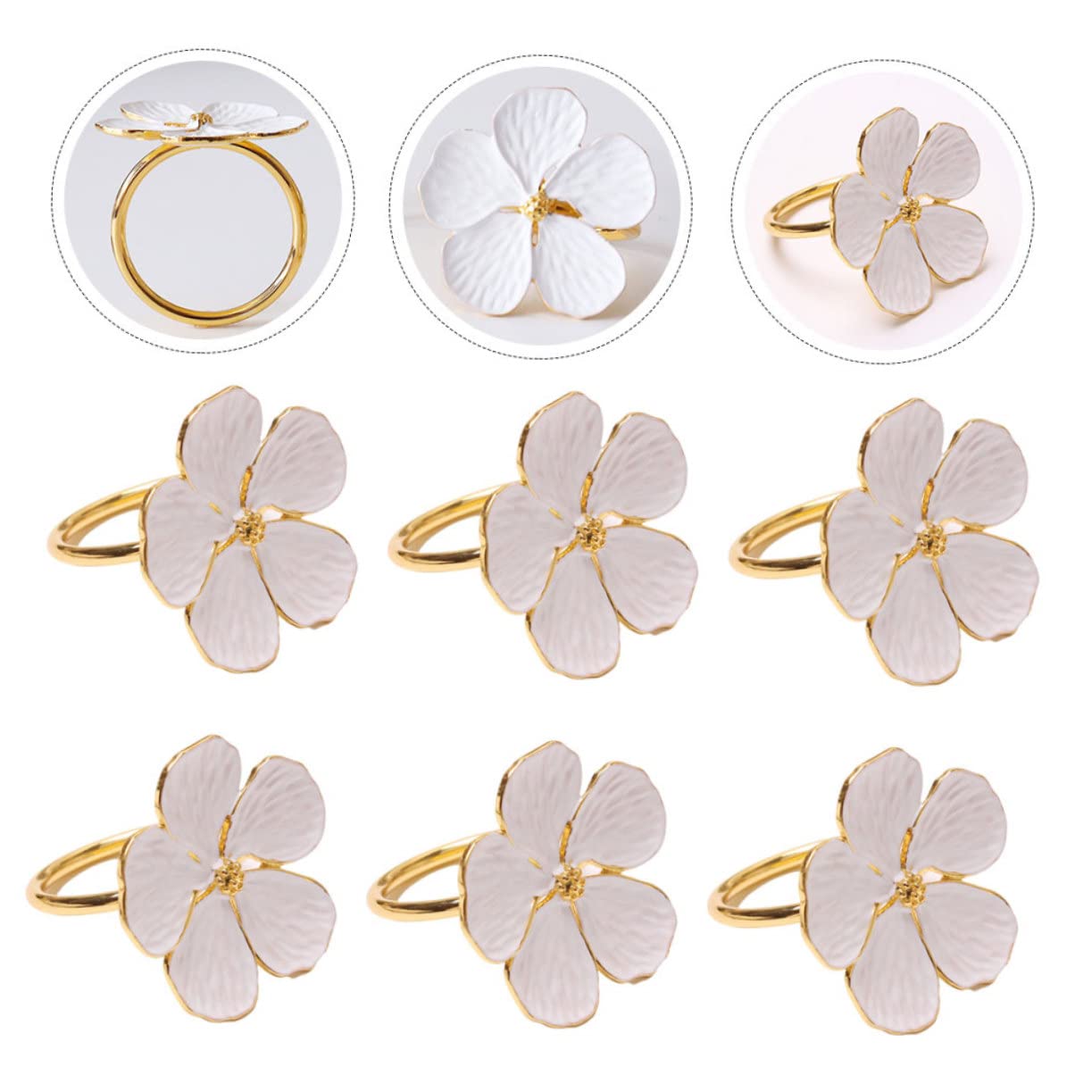 18stücke Teiliges Farben Napkin Ringe Im Blumen Design Für Hochzeiten Und Festlichkeiten Tischdekoration Für Besondere Anlässe