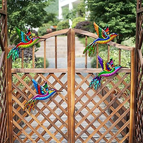 Décorations murales en métal de haute qualité avec sculptures d'oiseaux 3D