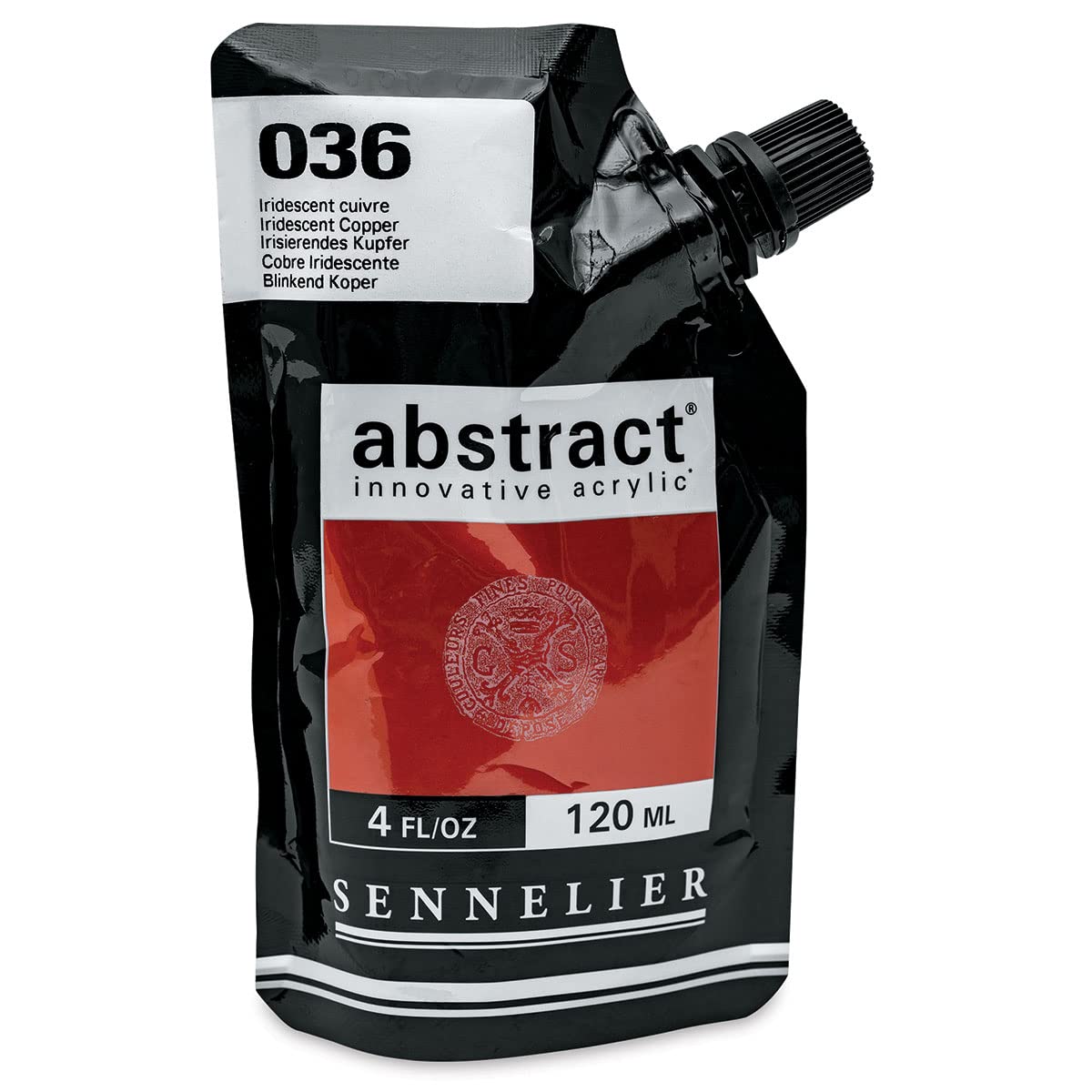 Sennelier 036 Iridescent Copper Abstract Innovative Acrylic Artist Paint Pouch 120Ml (036 Iridescent Copper)