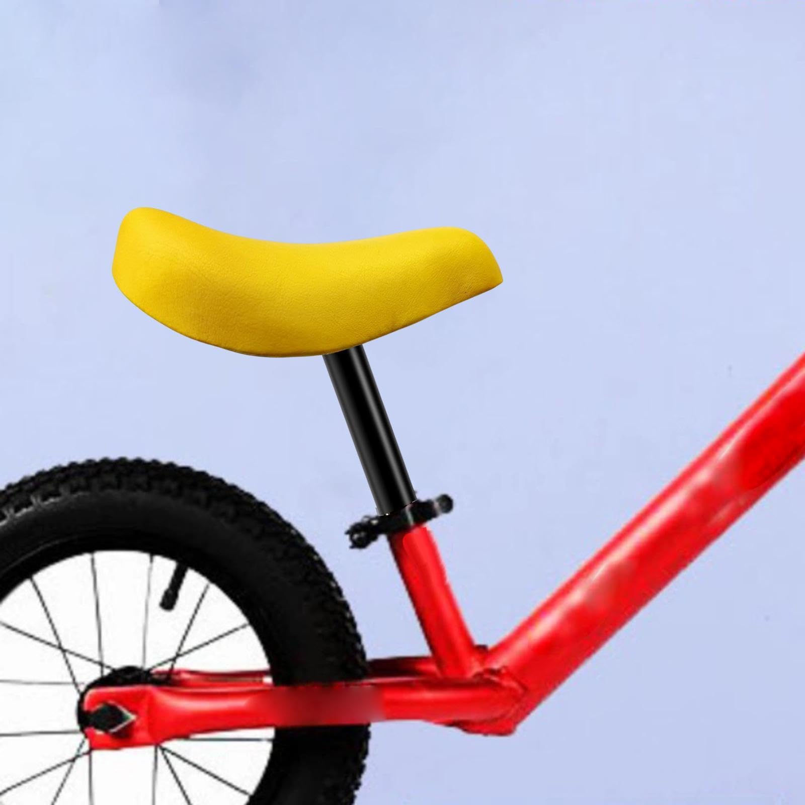 Sella Bici Bambini - Pelle PU, Reggisella 2,5cm, Marrone, Per Bici Balance - Foto 8