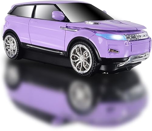 elec Space Ratón inalámbrico para computadora de coche para PC portátil (morado)