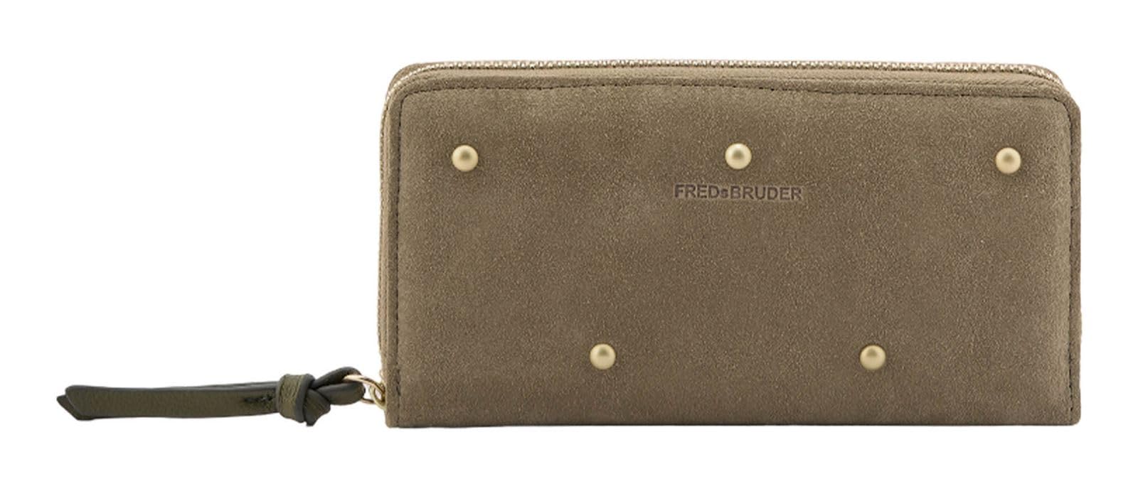 Cuir de qualité pour le portefeuille FREDsBRUDER Beaded Grey - 5