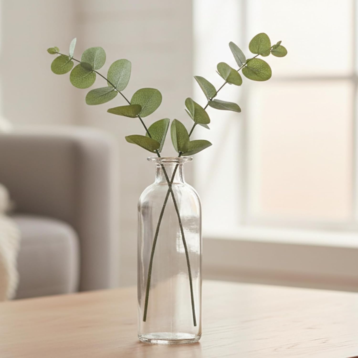 Peohud Set of 12 Glass Bud Vases, Clear Small Flower Vases, Decorative Glass Bottles Floral Vases for Home Decor, Wedding Reception, Party - Image 8