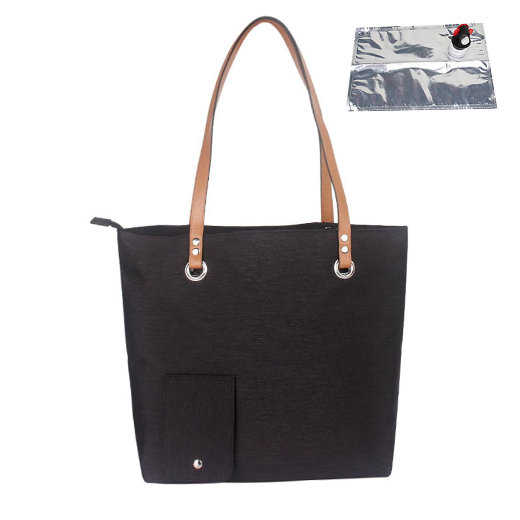 Bolso de vino con compartimento aislado y boquilla oculta para tus picnics y playa 7