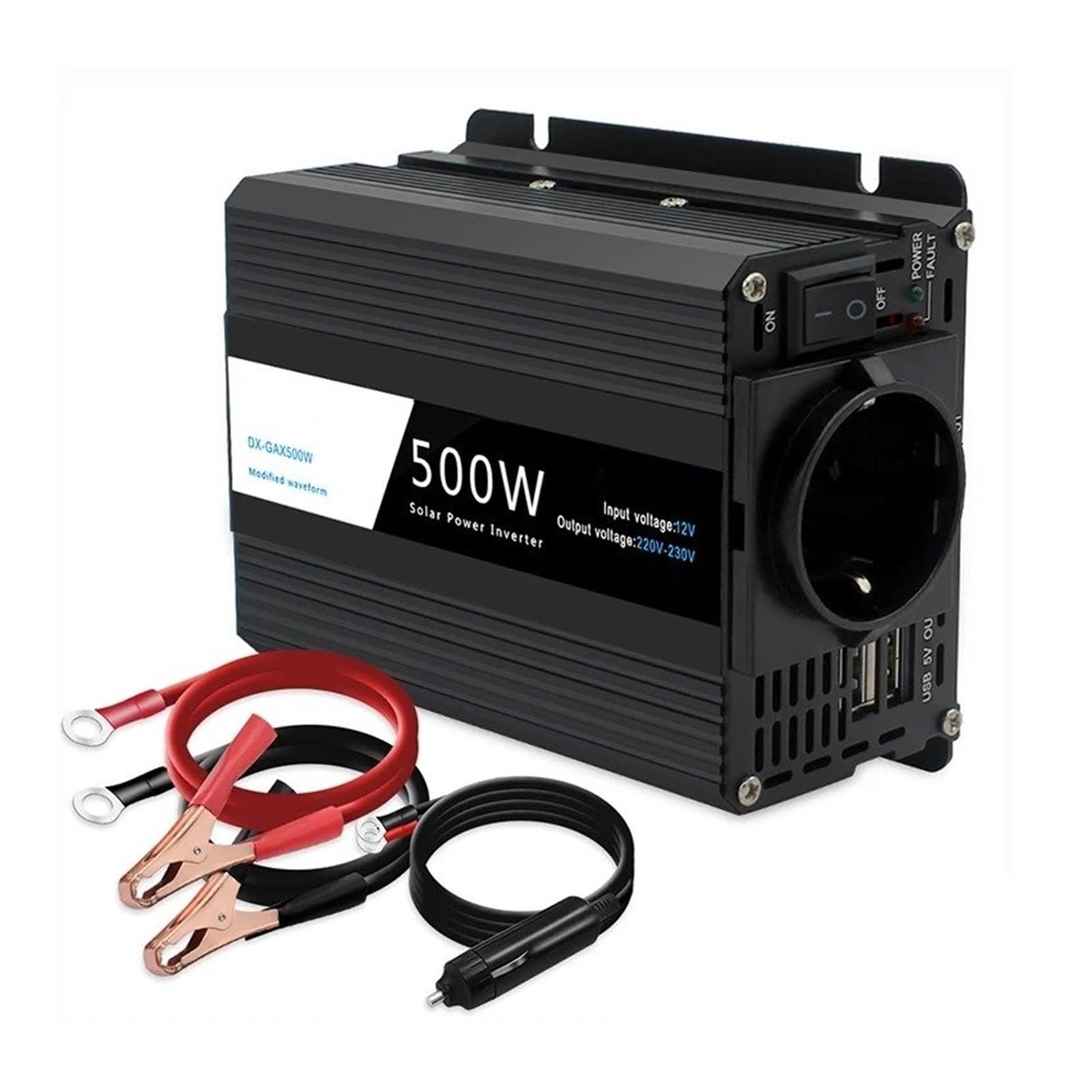 Convertidor Inversor Corriente para Coche 12 V 220 V 500 W 12 V 220 V 50 Hz para Encendedor De Cigarrillos Transformador