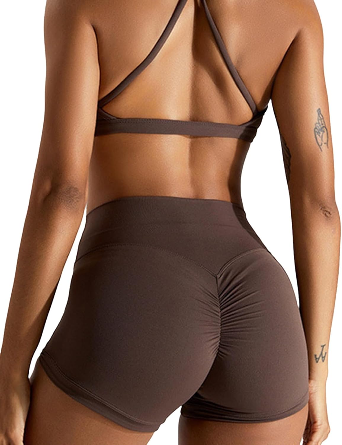 Womens Butterlift High Waist Scrunch Butt Biker Shorts 3 Inches No Front Seam Workout Yoga Gym Booty Shorts - Image 2