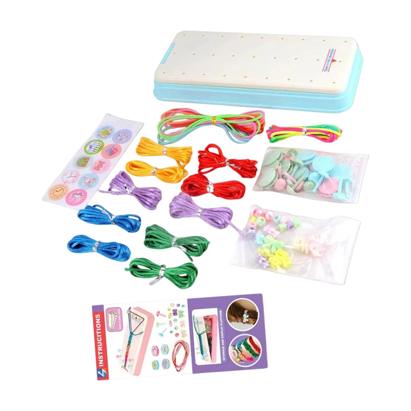Tsophreniq Bracelets Maker Set for Craft Fun with Tool to Weave Jewelry Bracelets Weaving Set Jewelry Tool