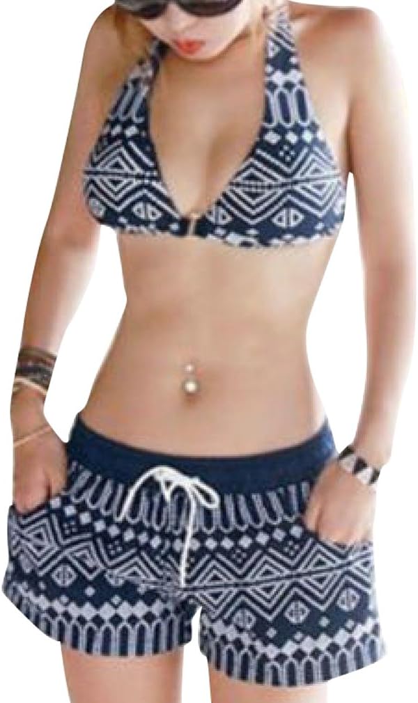 HKJIEVSHOP Women's Surf Boardshorts Board Shorts Sports Swim Pants+Sexy Bikini