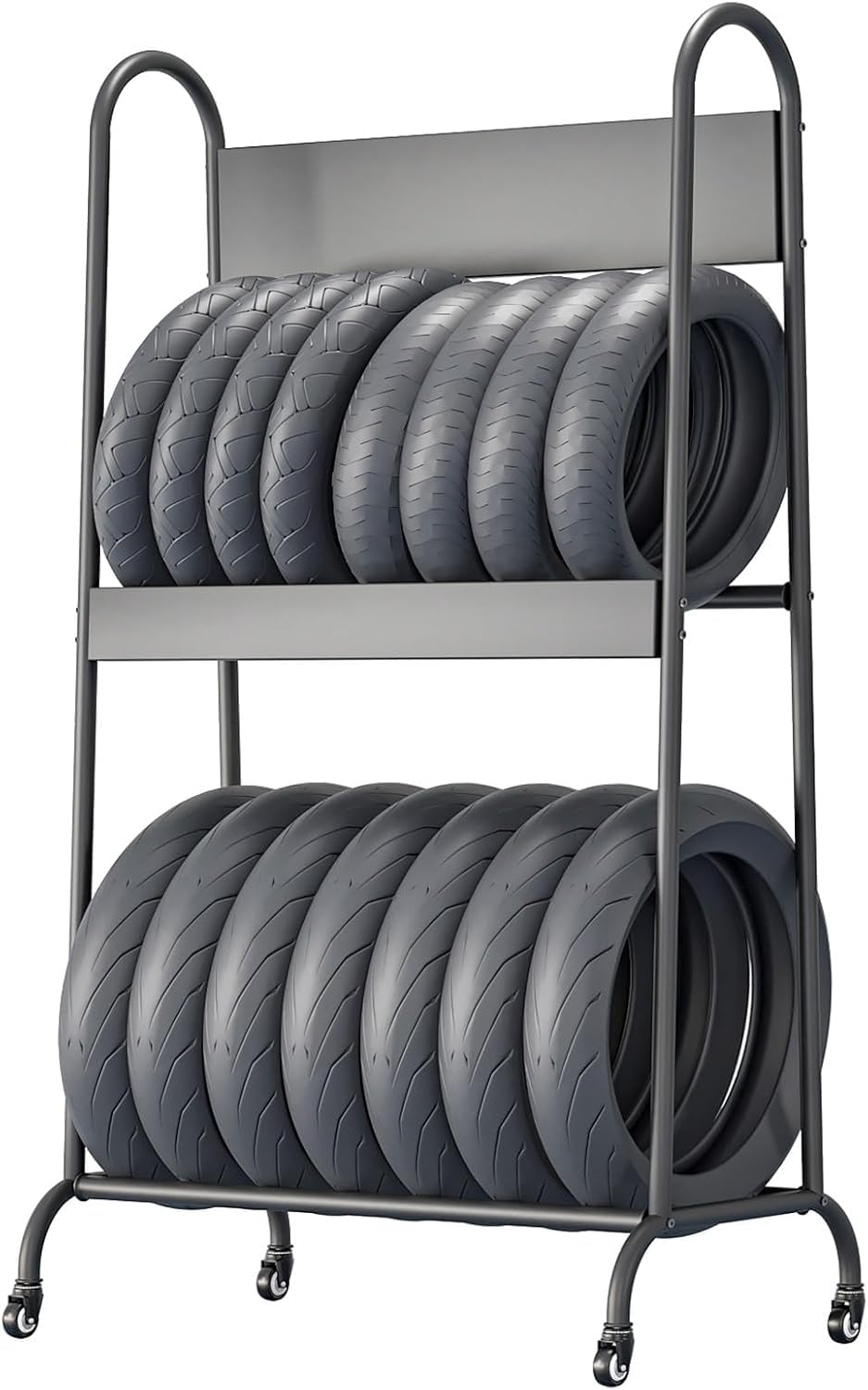 Étagère de rangement pour pneus de garage et atelier sur pied