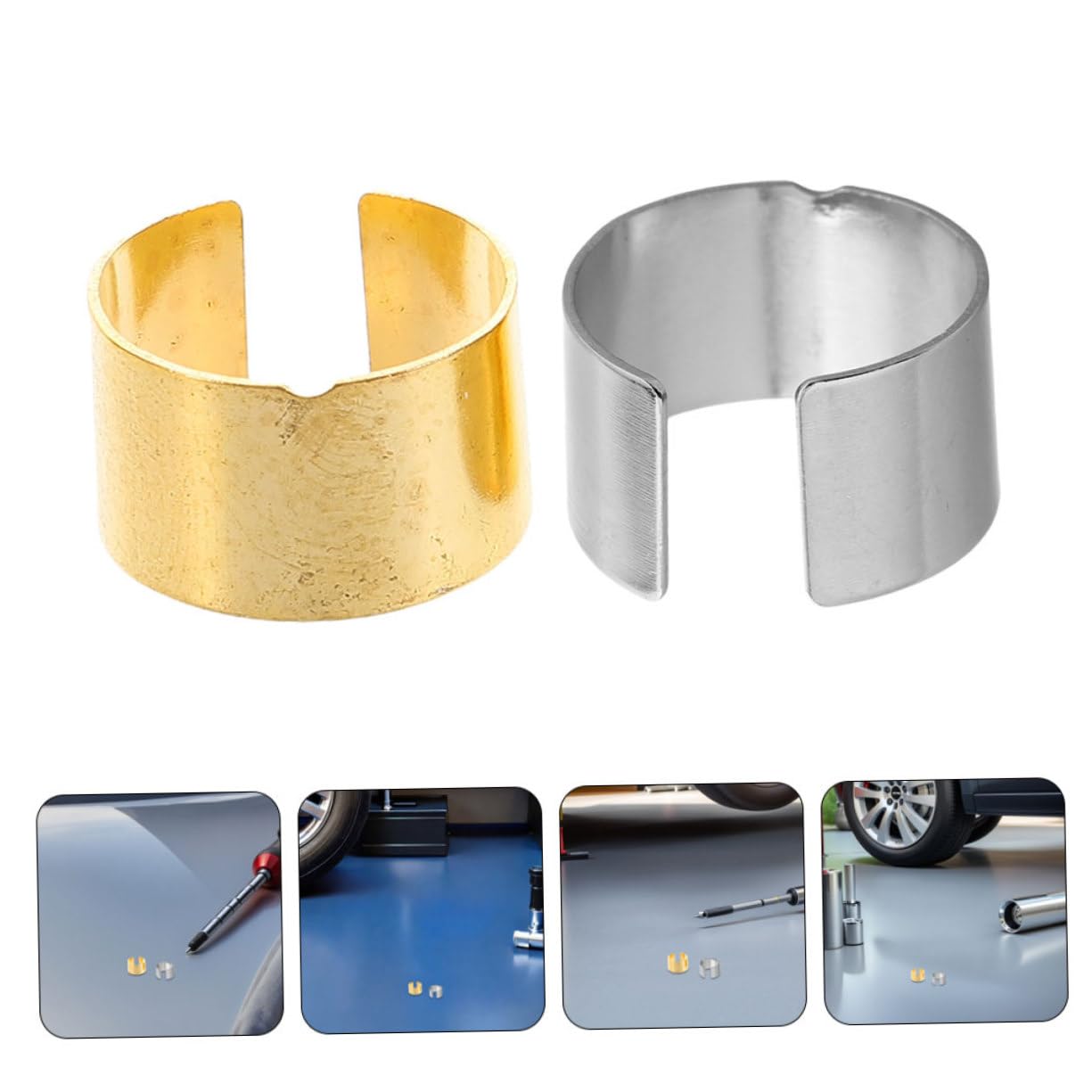 Manchons Adaptateurs Voiture en Alliage Installation Rapide et Portable 12pcs Accessoires Universels de Bornes de Batterie pour Bornes Positives et Négatives