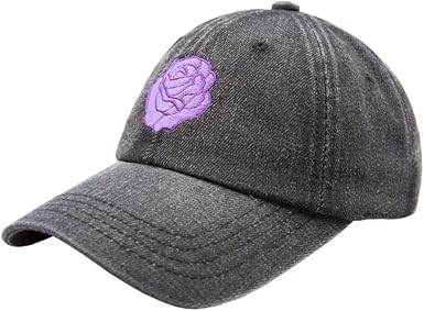 Modern Hats and Shirts Purple Rose Dad 