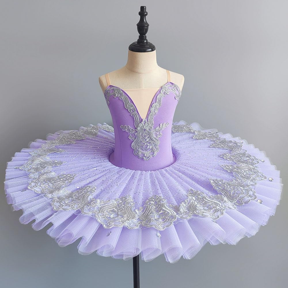 Professioneller Ballett-Tutu-Rock Fur Kinder, Damen-Ballettkleid Fur Erwachsene Madchen Kinder Buhnenkleidung Schwanensee-Tanz-Ballerina-Kostume
