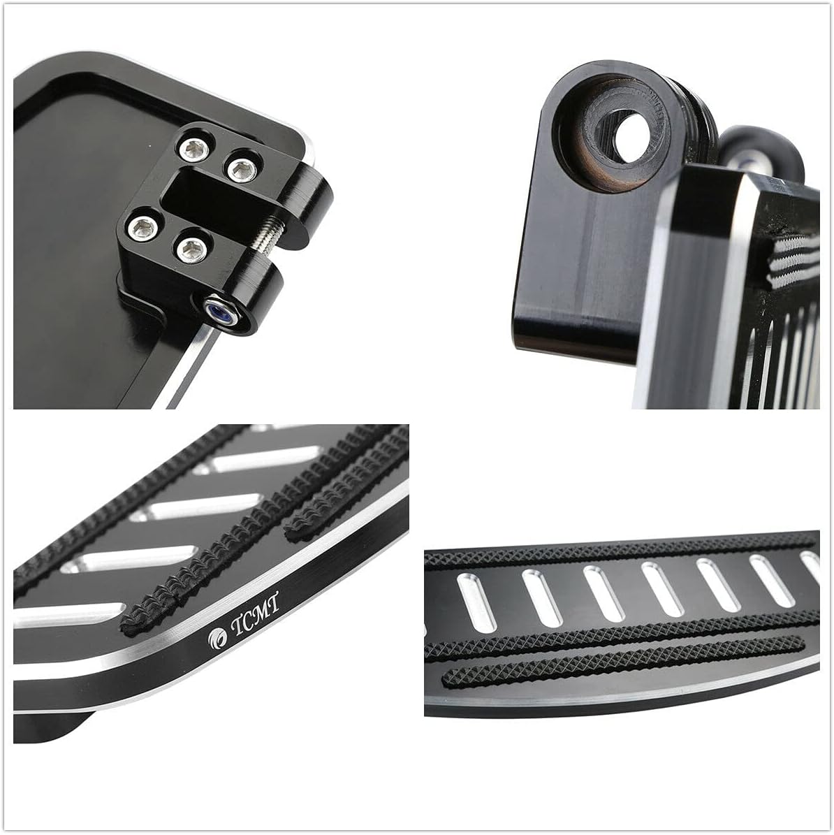 TCMT Driver Passenger Floorboard Footboard Fit For Harley Touring 1993-2025 Road King Road Glide Street Glide