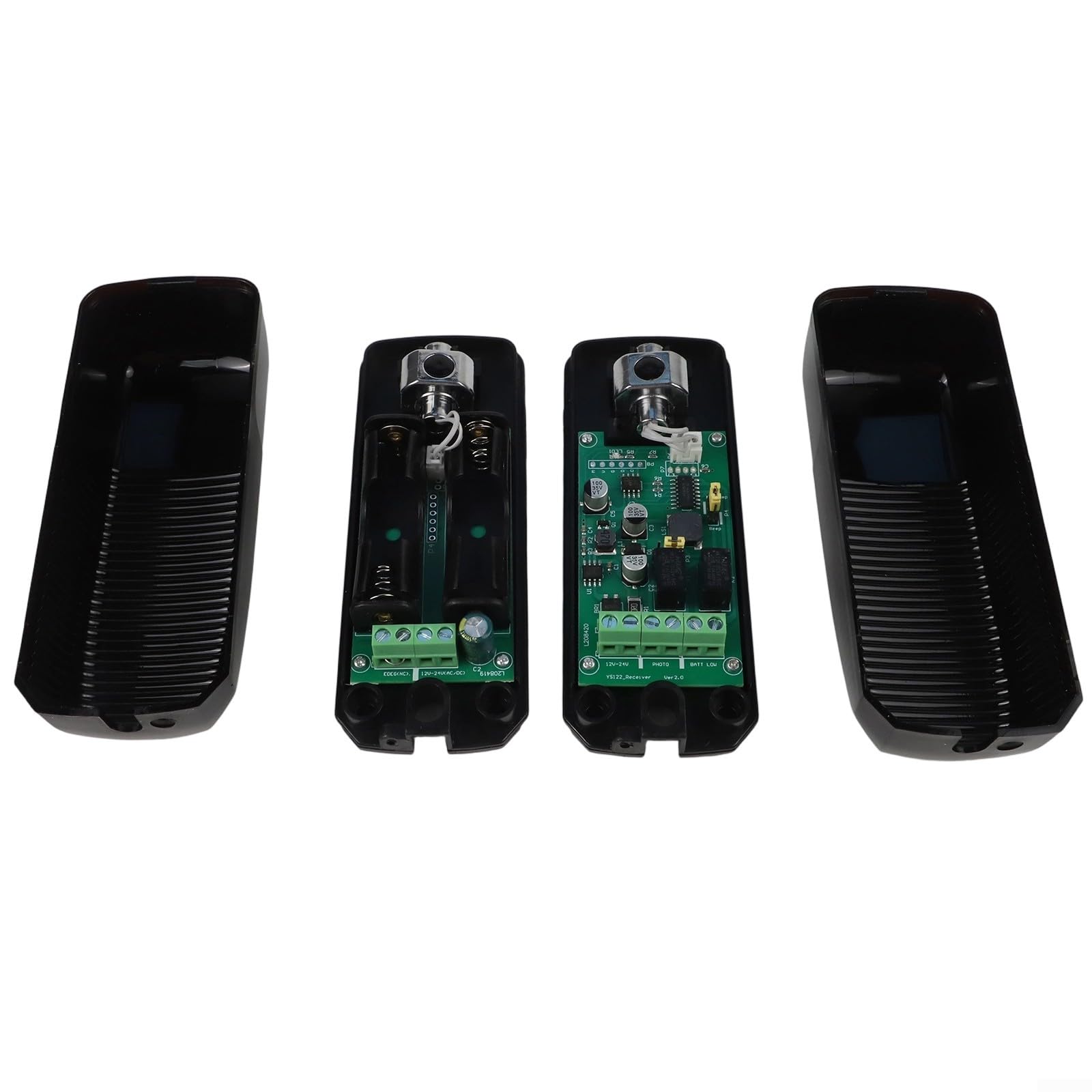 Juego de sensores de puerta infrarrojos, rango de 20 m, parada automática | Rango de detección de 20 m, función de parada automática, tiempo de respuesta de 50 ms, evita accidentes, entrada segura