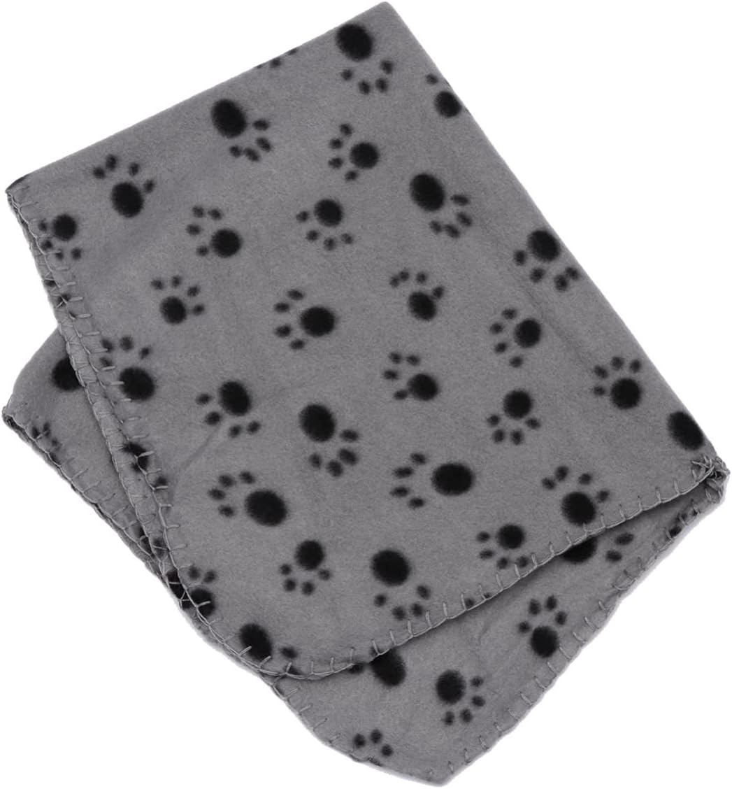 review Pet Blanket Small Dog Blanket Pet Bed Blanket Double-Sided Fleece Blanket Dog Blankets for Medium Dogs Pet Towel Sleeping Pad Blanket for Dogs Towels Big Dog Gray Bottom
