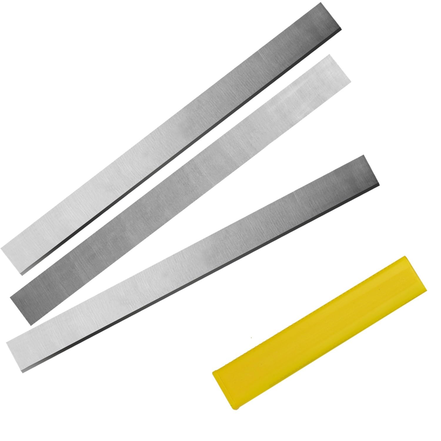 3 szt. 250×25×3 mm ostrza do strugarki HSS, 10-calowe elektrycznej, ostrzone grubościowej obróbki drewna