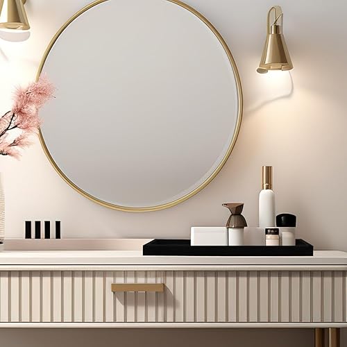 Miniatura 5 de Bandeja de tocador de baño, bandeja de silicona para encimera de baño, placa organizadora de baño gruesa, bandeja de almacenamiento de cosméticos de