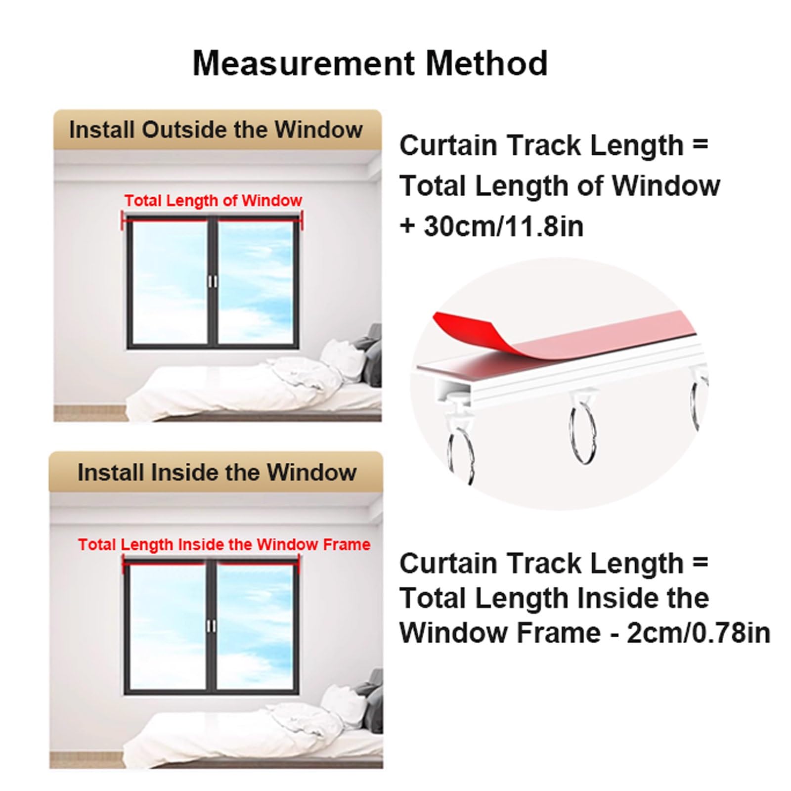 Tringle à rideau adhésive de 150 cm, sans perçage, en aluminium, pour salle de bain, installation facile et élégante, parfaite pour la décoration de la maison, solution de tringle à rideaux de 150 cm