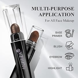 LUXAZA 6PCS Eyeshadow Stick Makeup Sets, Brown and Grey Eyeshadow Pen,Metallic And Matte Shimmer Eye Shadow Pencil Crayon, B08-Brown Sugar