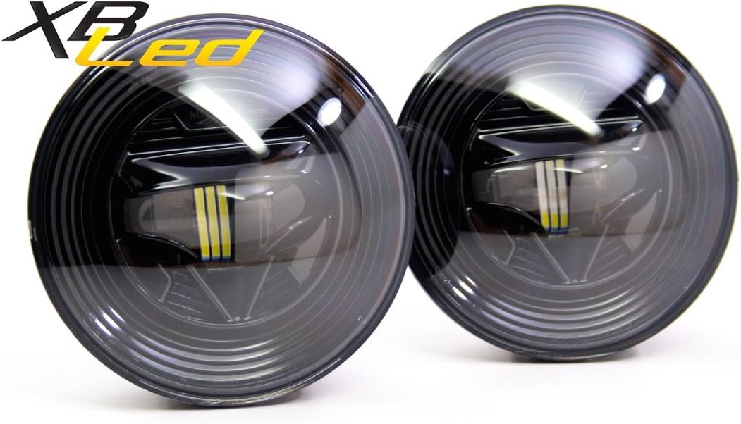 Morimoto XB LED Foglights, Type GM Plug and Play Foglight Housing Upgrade, Fits Many Chevrolet Vehicles, DOT Approved Assembly with White LED Chips, UV Resistant, 10 Year Warranty (1x ‎LF111)