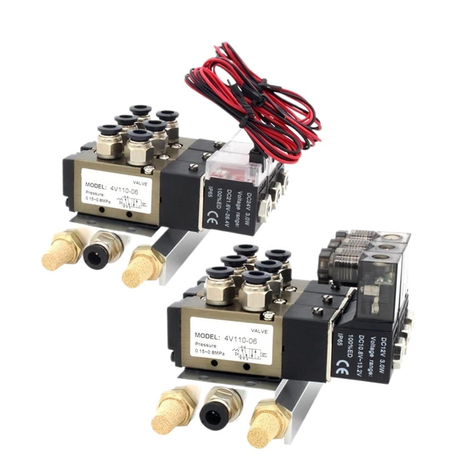 Electrovanne 4V110-06 pour stopper les fuites d'air sur circuit pneumatique
