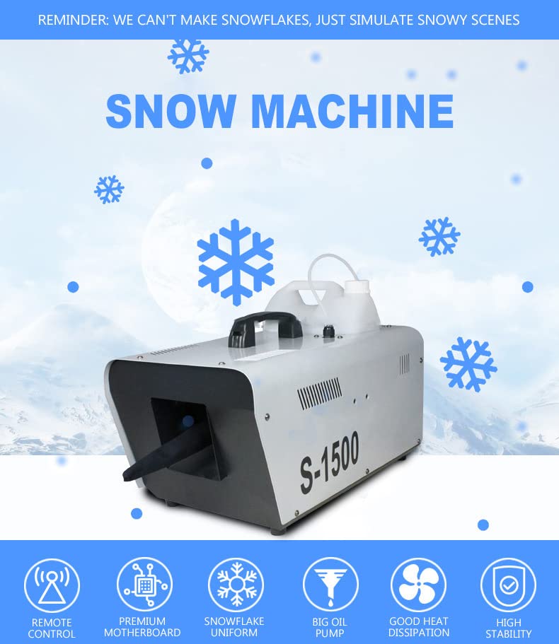 Machine à neige extérieure pour féerie de Noël et mariage