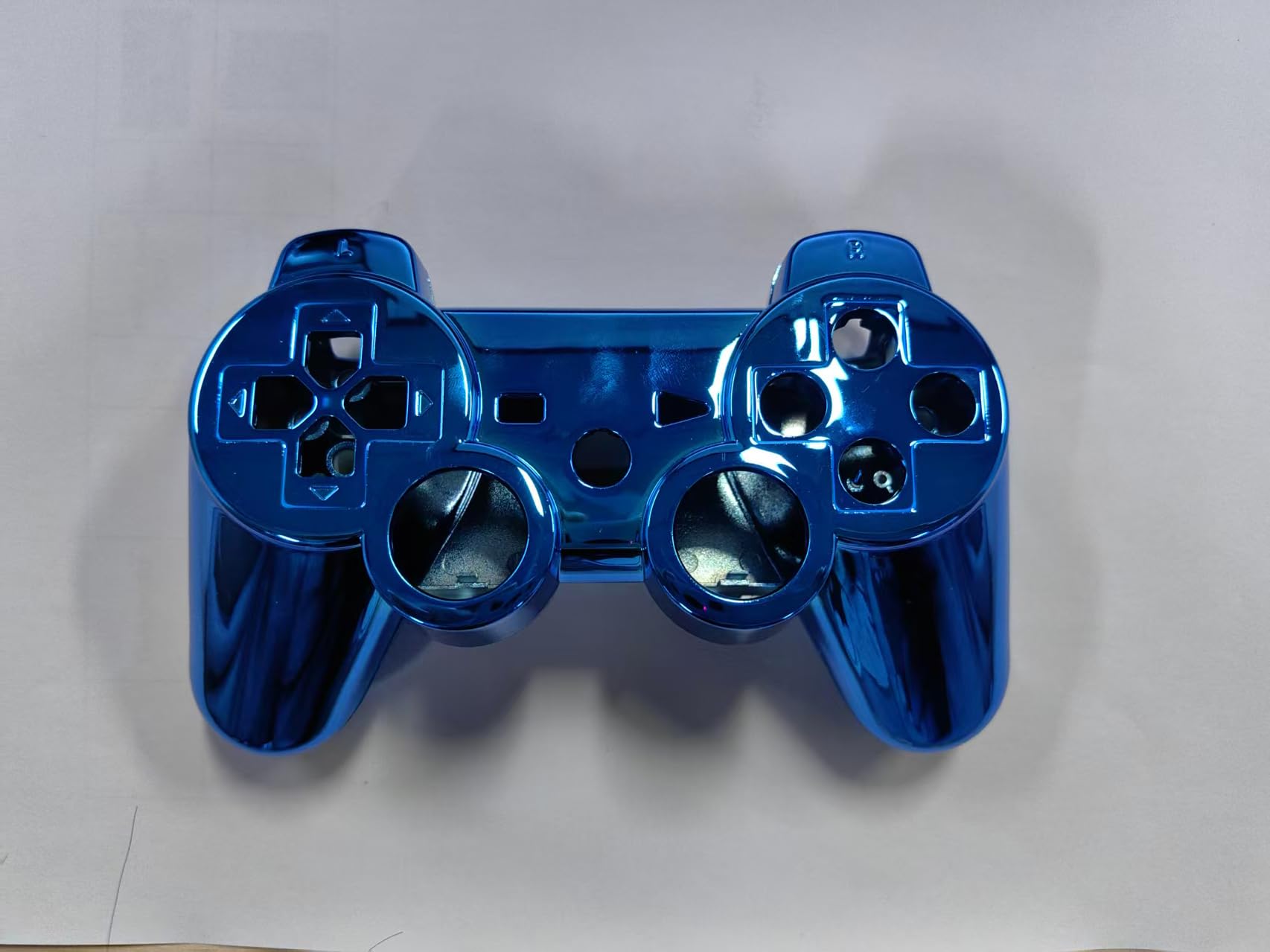 OSTENT Kit de carcasa de carcasa de controlador completo compatible con el kit de control Bluetooth Sony PS3 - Color azul