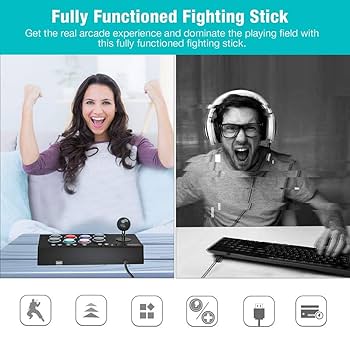 Amazon.com: PXN 0082 Arcade Stick PC Street Fighter USB