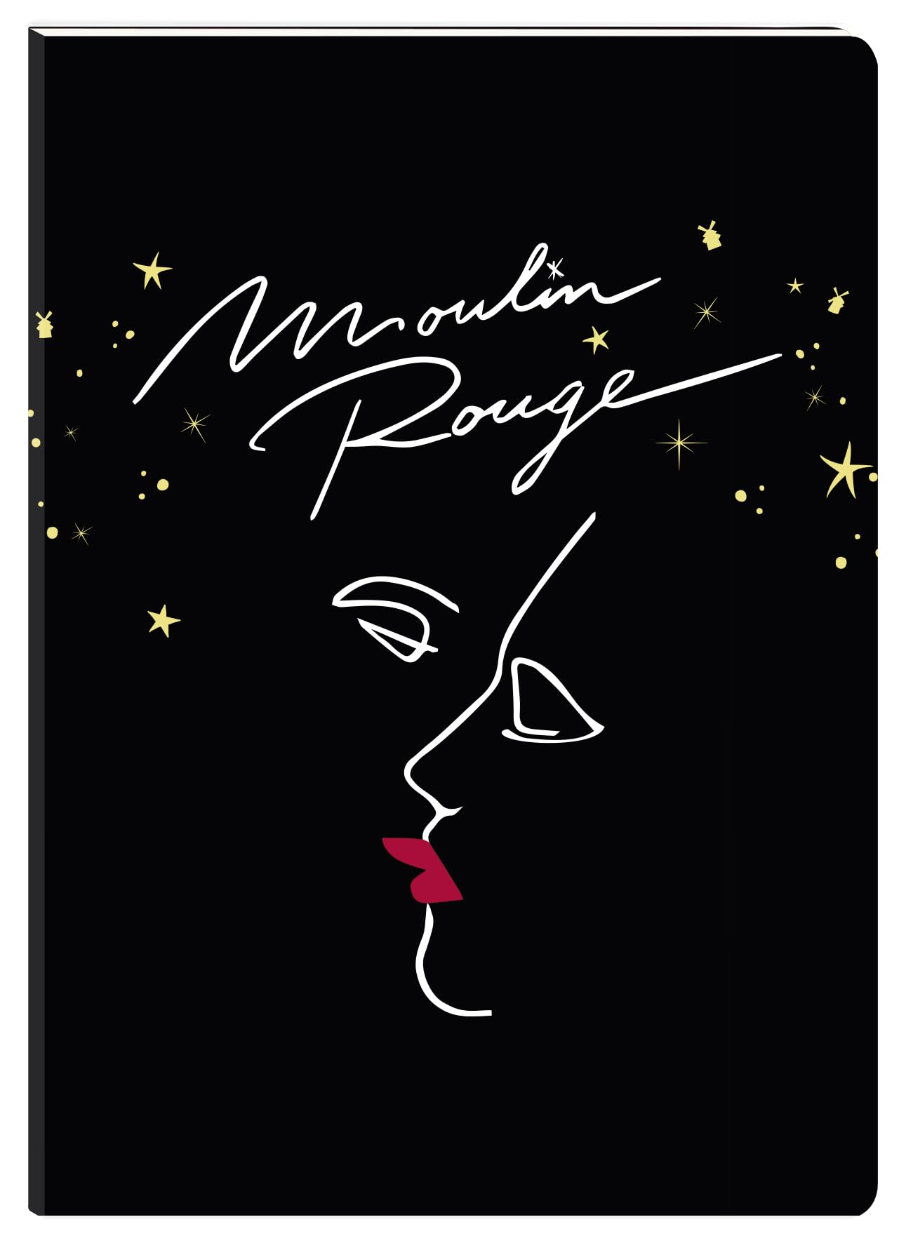 Clairefontaine Moulin Rouge 812437C Soft Paperback Notebook - A6 10.5 x 14.8 cm - 128 Plain Pages White Paper 90 g - Moulin Rouge Collection - 4 Designs - Random Delivery