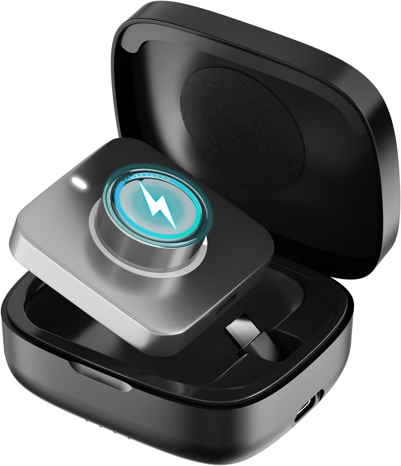 Wireless Charging Case for Oura Ring 4 & 3 Charger, 1000mAh Portable Travel Charger Station, Fits All Ring Gen 4 & 3 Sizes, 30 Day Run Time