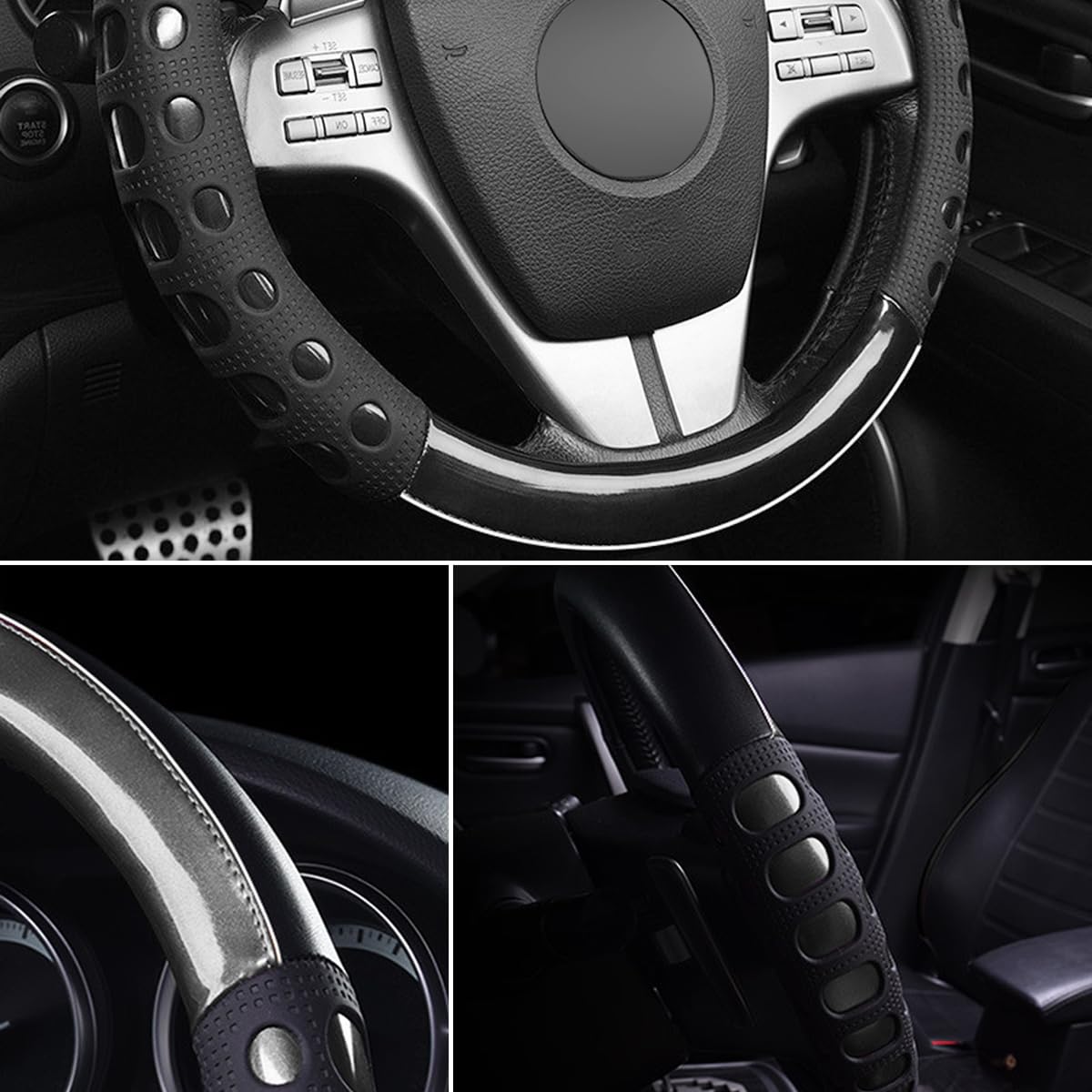 CGEAMDY Coprivolante Auto Universale Antiscivolo Traspirante