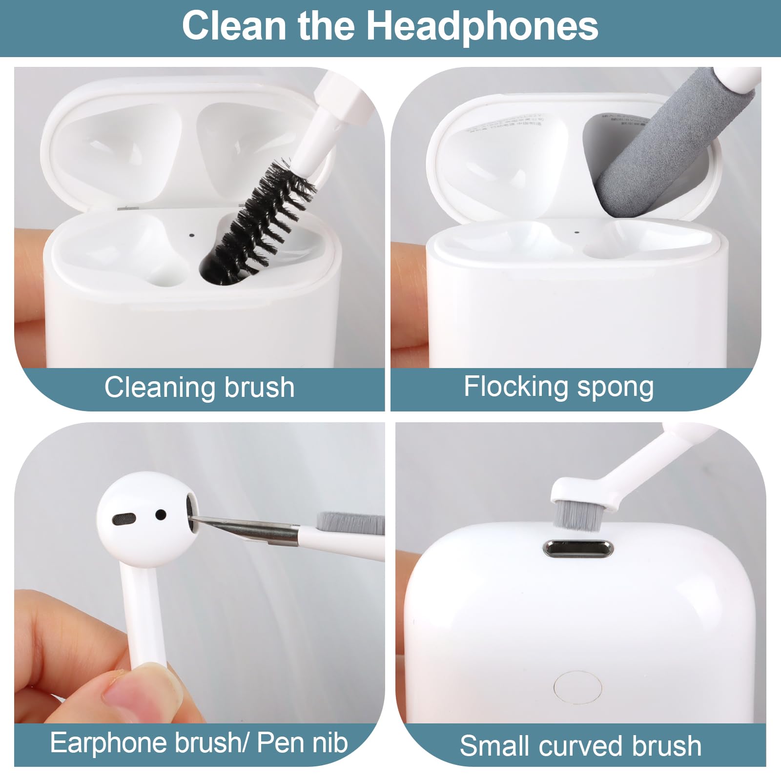 Kit Pulizia Elettronica 20 In 1 - Per PC, Telefono, Fotocamera, Con Spazzole, Panno Microfibra - Foto 7