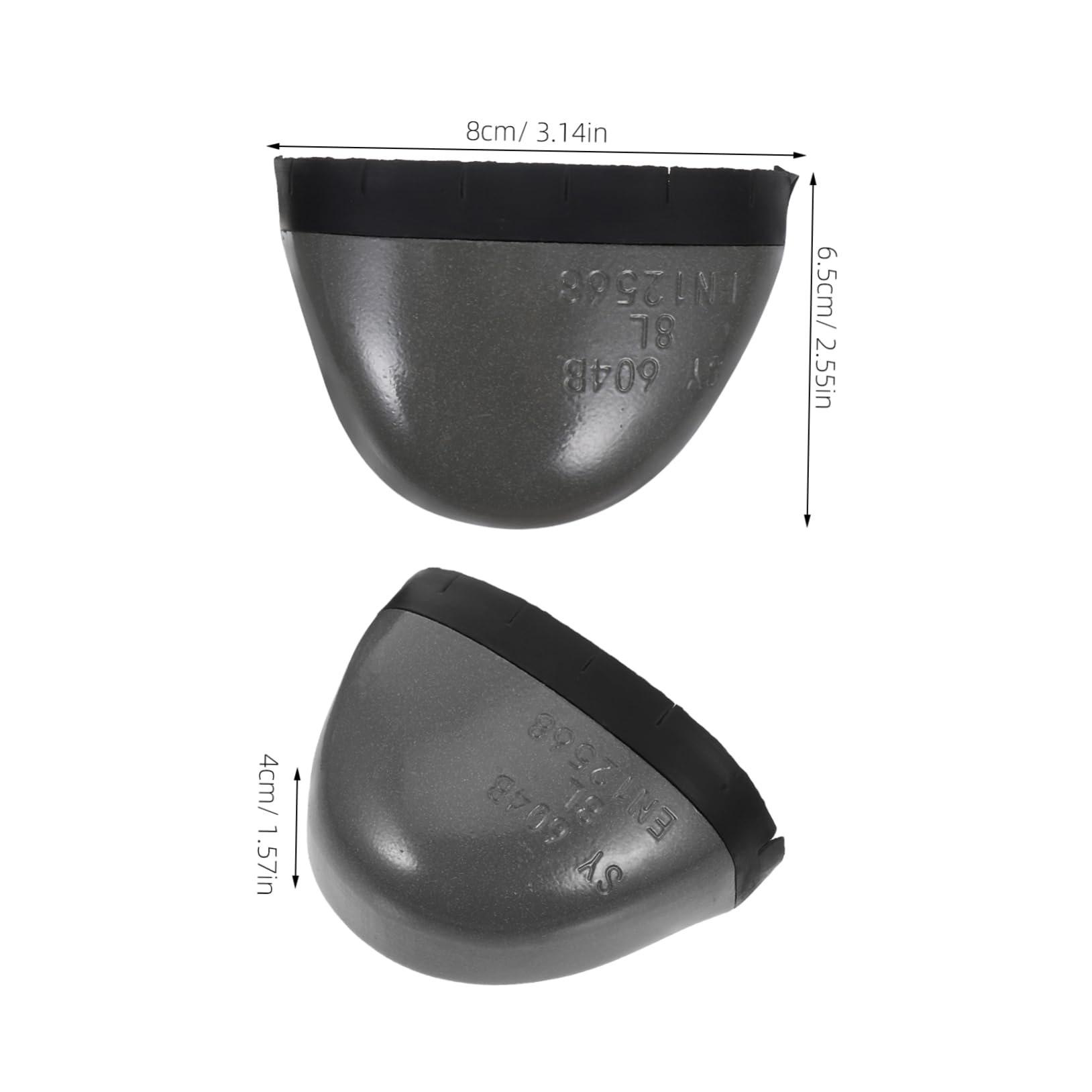 DECOMELODY Protective Shoe Covers 2pcs Steel Inserts for Work Shoes Anti-puncture Toe Guards Breathable Design