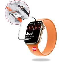 Blueo Apple Watch S7 / S8 / S9 41mm Uyumlu Tam Koruma Shock-Resistant Uygulama Aparatl  Ekran Koruyucu