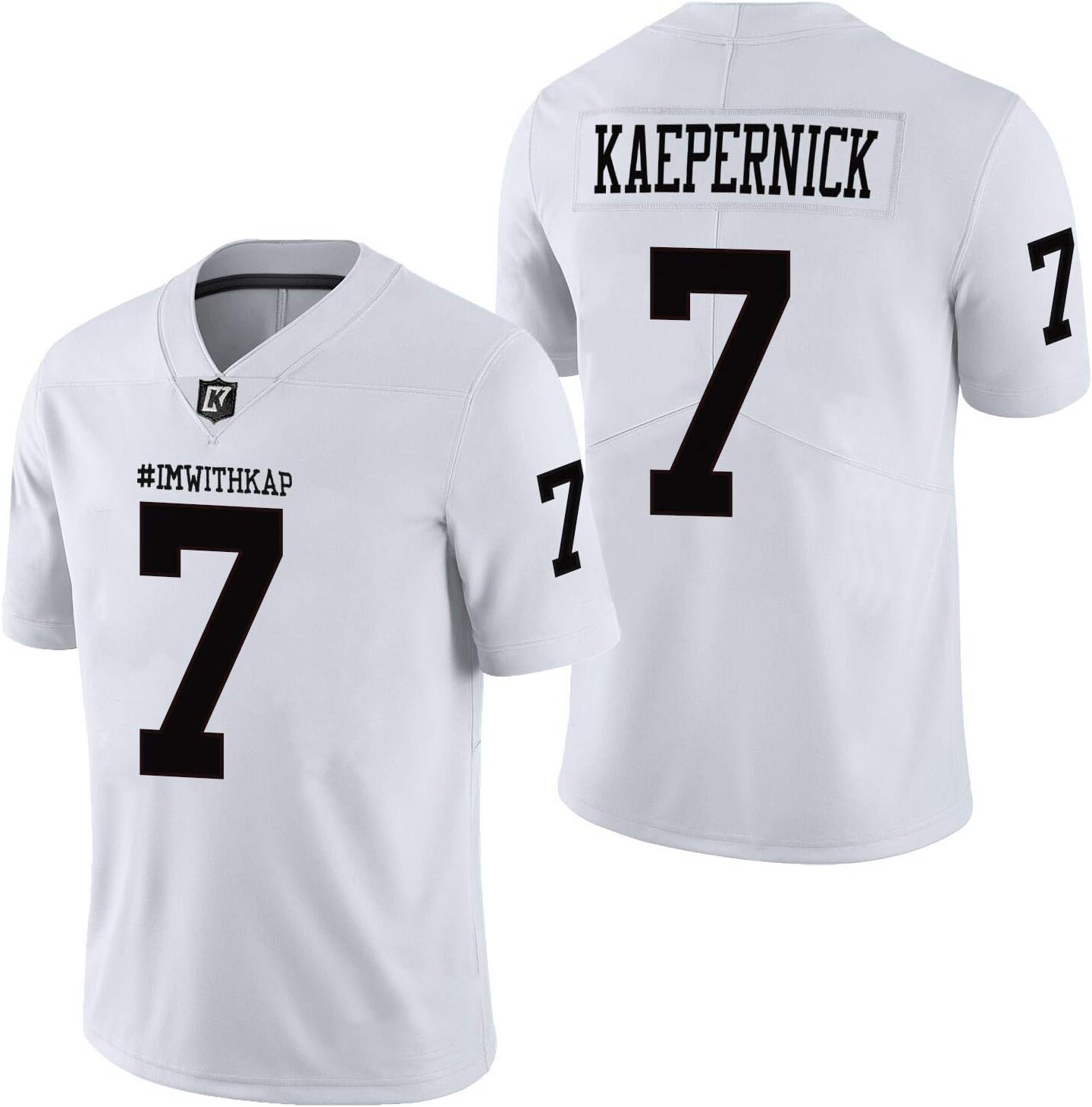 MESOSPERO ImWithKap 7 Colin Kaepernick IM with KAP All Stitched Movie Football Jersey Black S-XXXL