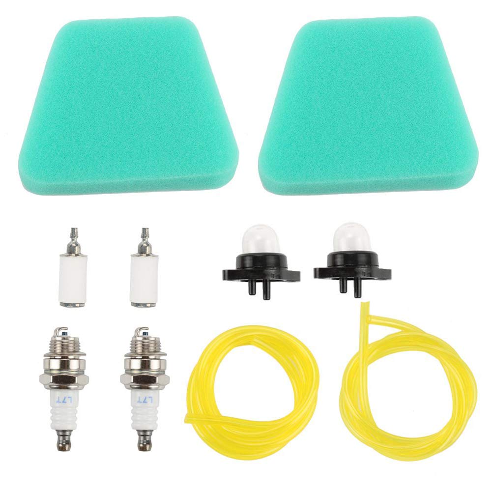 Hippotech New 530037793 Air Filter for Poulan Craftsman Chainsaw 530095646 Fuel Filter 188-513 530071835 Primer Bulb Fuel Line Spark Plug Kits