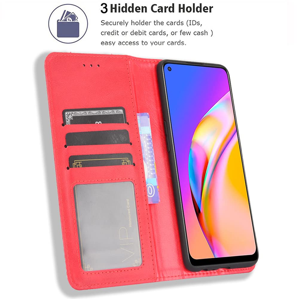 Dedux Portafoglio Custodia Cover per Xiaomi Redmi Note 12 PRO 4G, Cover Biglietti Visita Pelle Retro con Chiusura Magnetica Premium Pu Flip. Nero