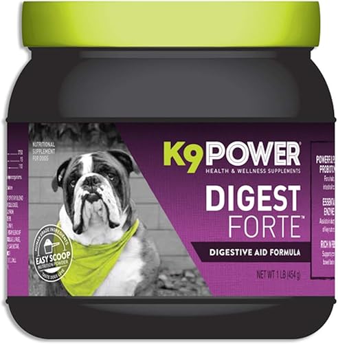 Miniatura 1 de K9 Power - Digest Forte, Suplemento saludable para el sistema digestivo y el sistema inmunológico para perros, mejora la digestión y la absorción de