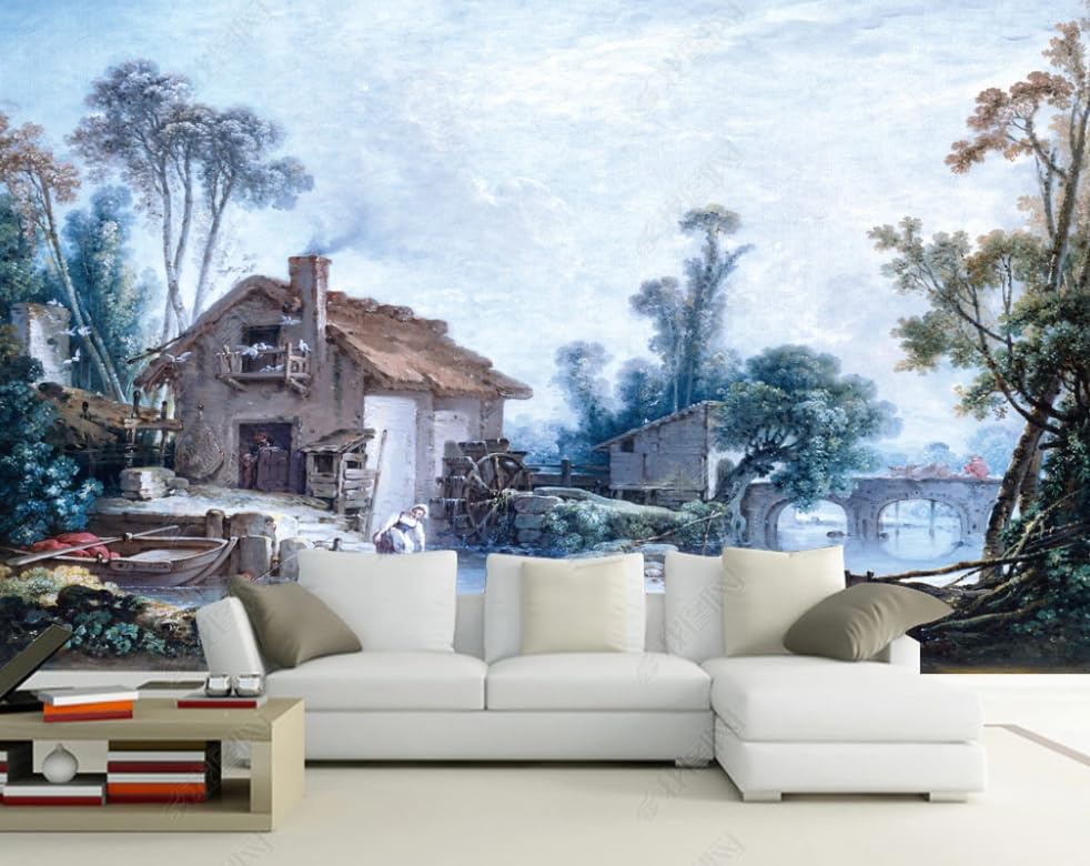 Papier peint photo de campagne pour créer un salon chaleureux et une chambre zen