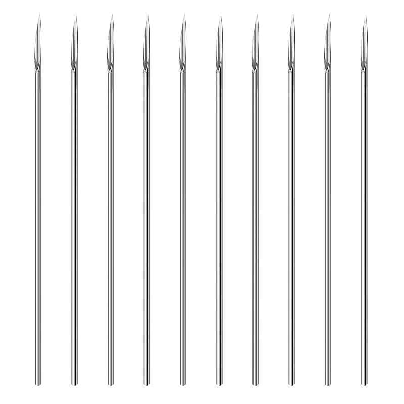 Agulhas ocas para piercing WOLAYI 17G em aço inoxidável 316L, 40 unidades