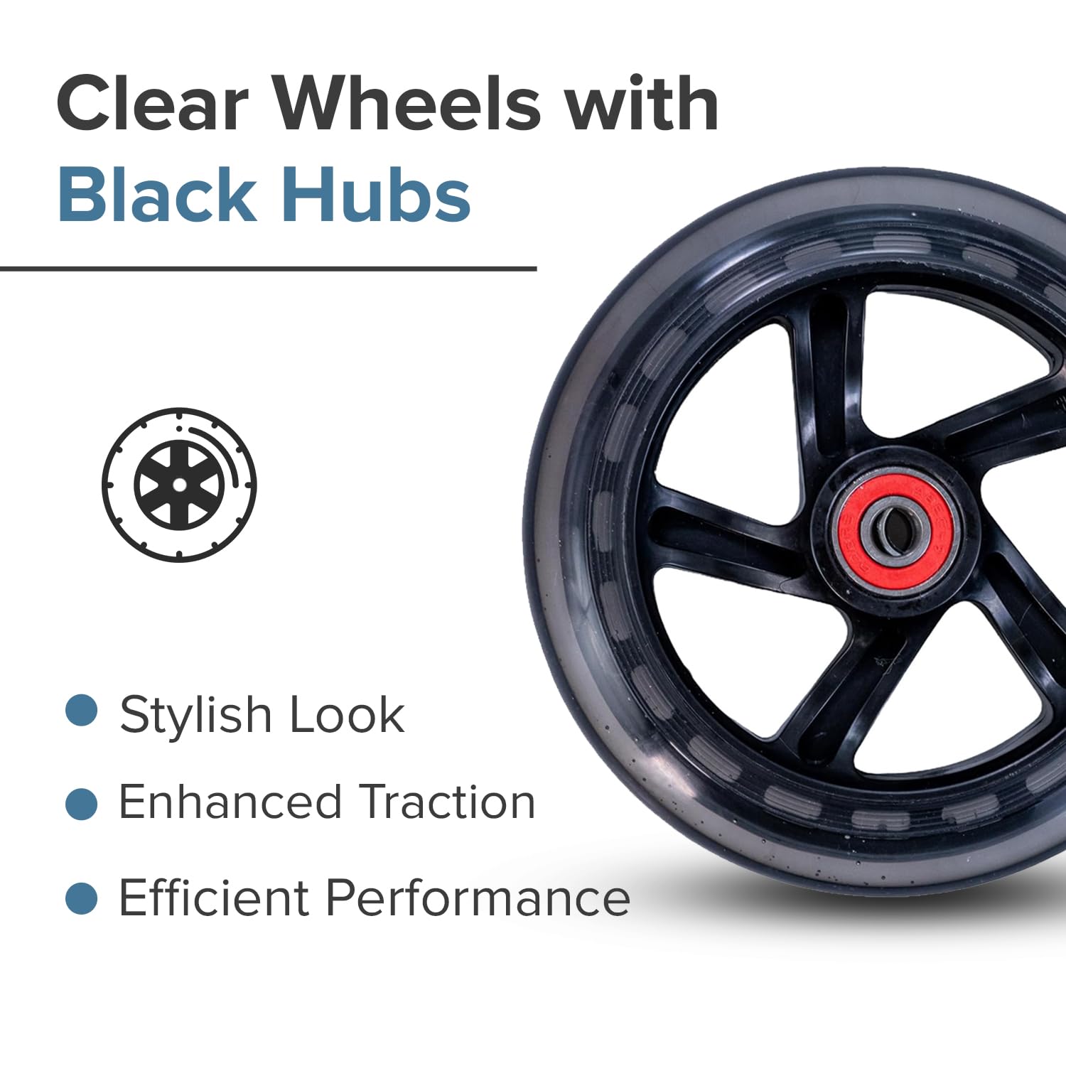 100mm Ruedas De Actualización Para Patinete Razor - 100 Mm, Color Verde, Con Rodamientos ABEC 7 Para Mayor Velocidad Ruedas Patinete Razor