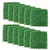 Artilife 12Pcs Artificial Boxwood Panels UV Protected Faux Grass Wall Greenery Mats for Outdoor...