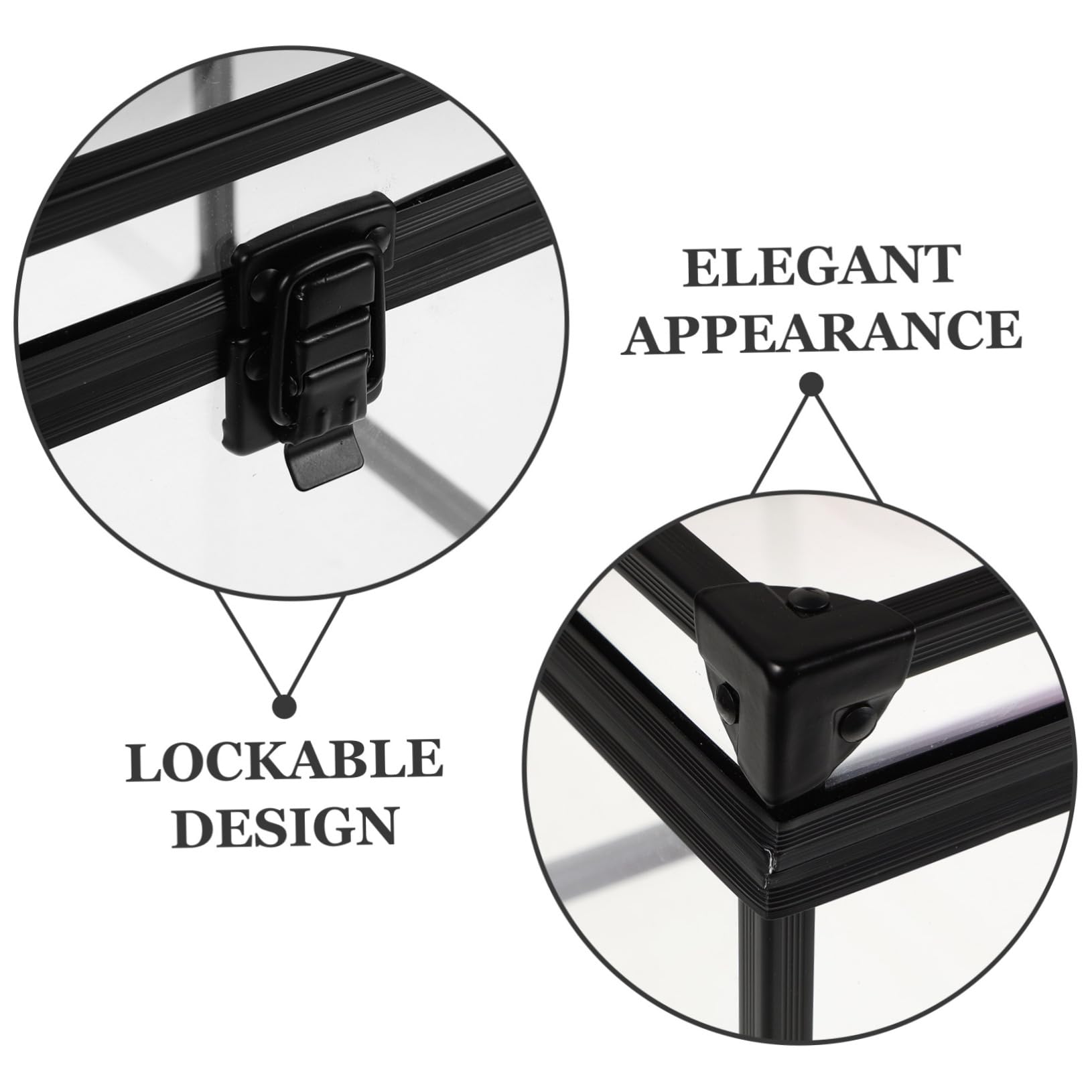 Healeved Reise-Make-up-Koffer Mit Abschließbarem Schmuck-Organizer Transparenter Aufbewahrungsbox Für Make-up Und Schmuck Praktisch Für Unterwegs Schminktisch-aufbewahrung Durchsichtige
