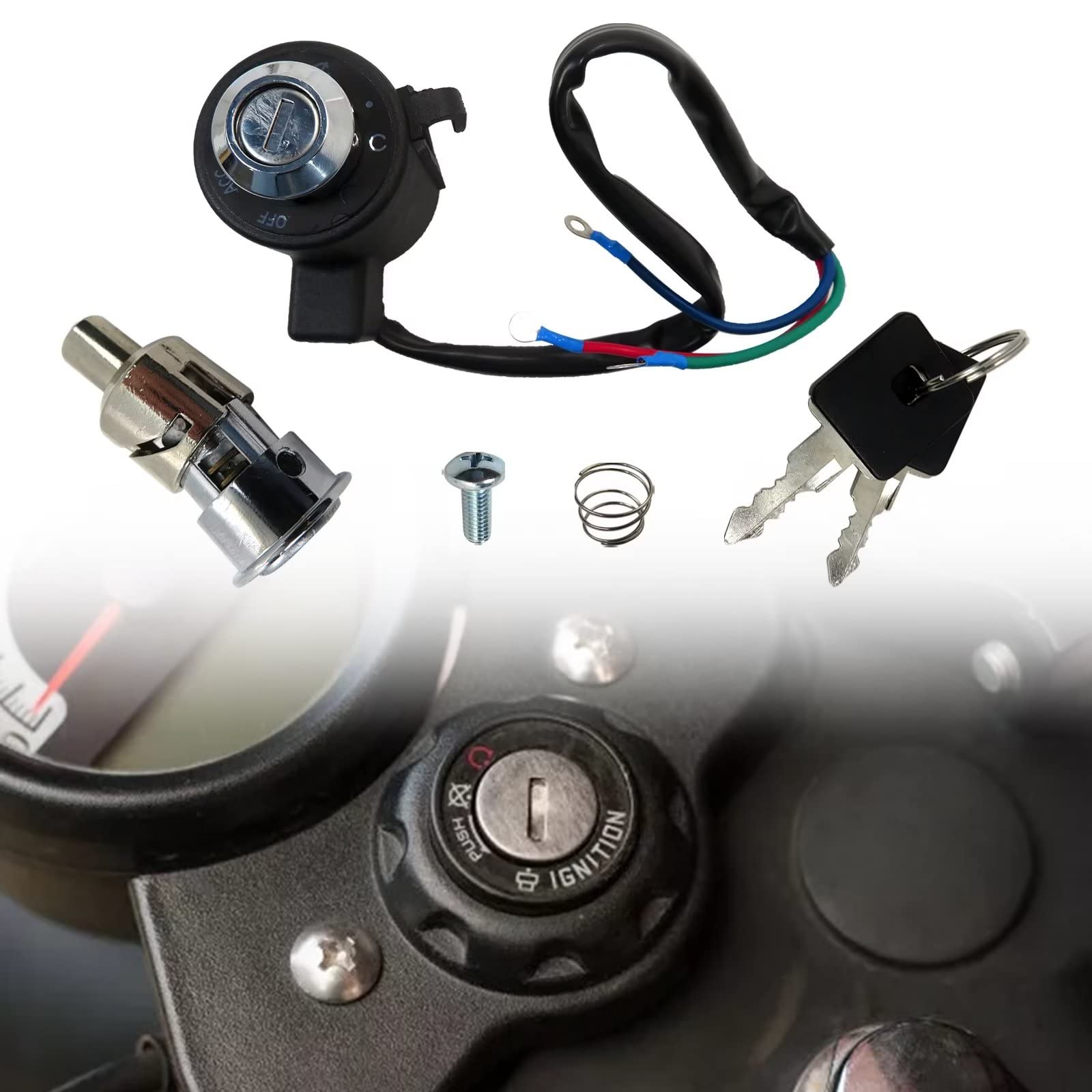 Amazon.com: 71441-94 48154-05A Ignition Key Switch Tail Box
