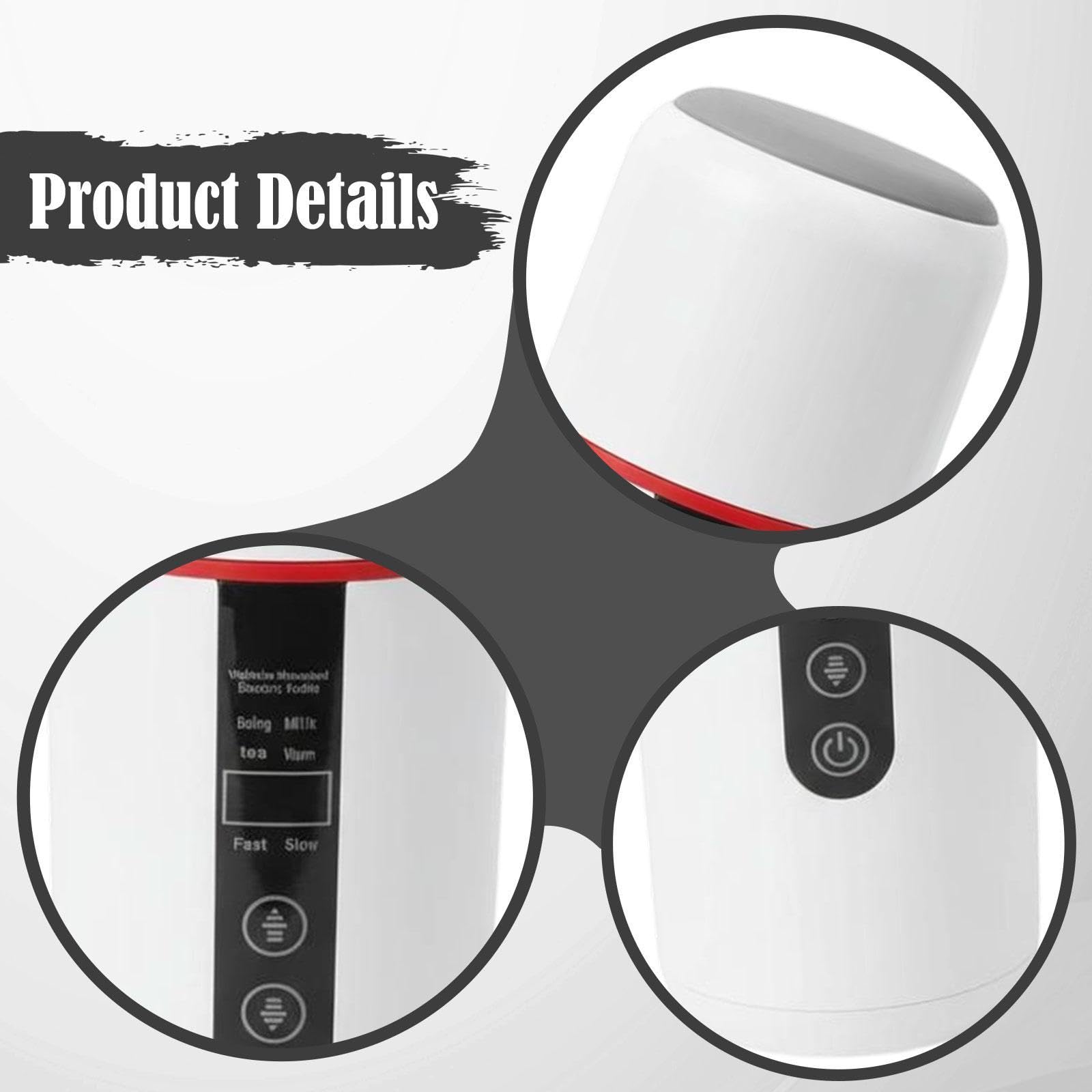 perfk Taza calefactora para coche, hervidor eléctrico para coche, a prueba de fugas, accesorios para automóviles, portátil, 12V 24V, taza de viaje universal, Blanco