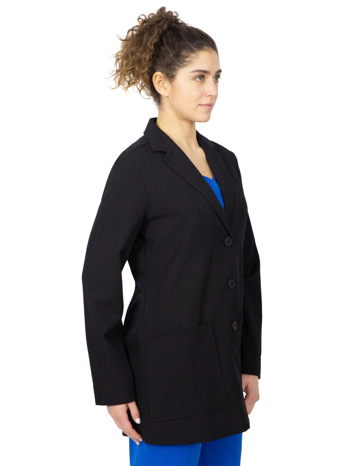 Healing Hands Bata médica Etiqueta púrpura Faith 5053 para mujer