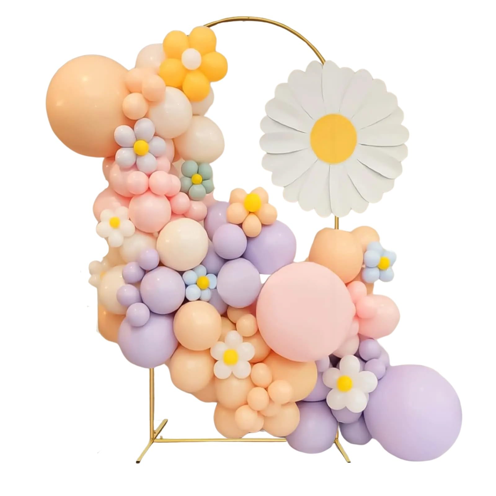 Arche de Mariage 1.2m/1.5m/1.8m/2.0m/2.2m | Support pour Arche de Ballons | Support de Fond en métal pour cérémonie, fête prénatale, Décoration de fête d'anniversaire(2.2m)