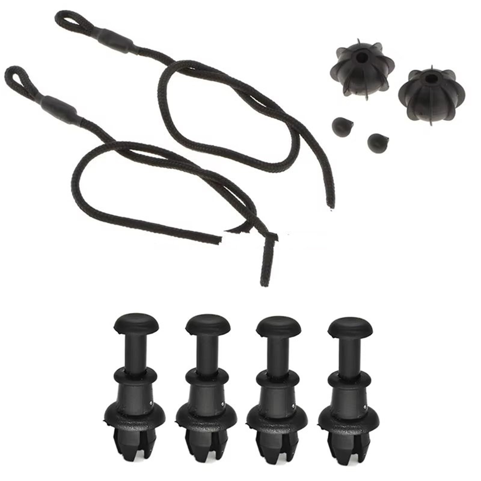 Kompatibel Mit VW Für Tigaun MK1 Auto Tray Holder Pivot Hanger Pegs Boot Koffer Lanyard Paket Für Regal String Clips Befestigungsmittel(4 Clips 2 Cords)